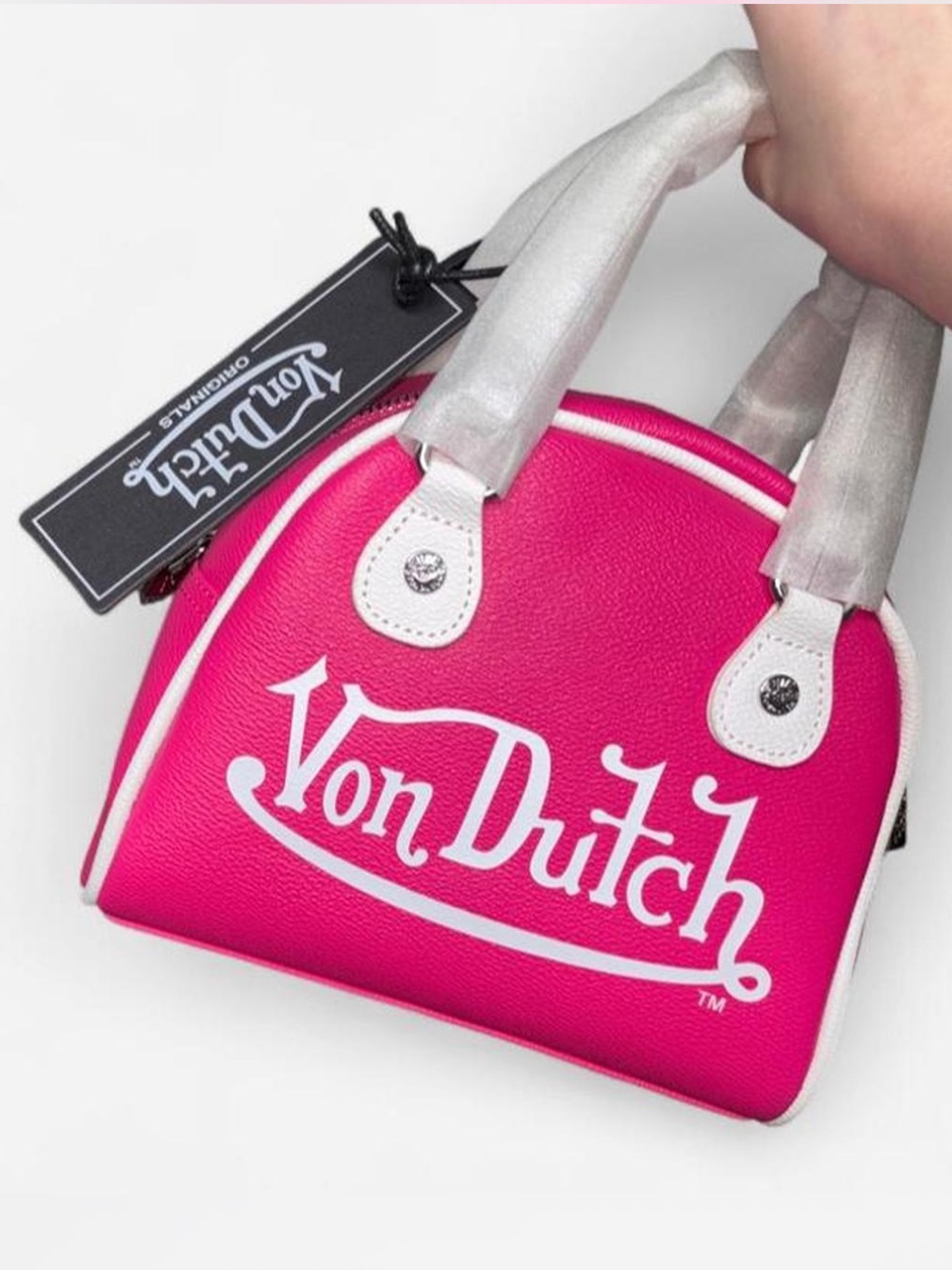 Von Dutch Bag Pink & White